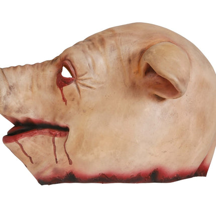 Halloween Masker Rood Roze Varken van Fiestas Guirca koop je bij Partywinkel