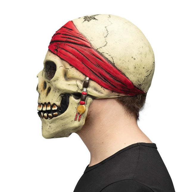 Halloween Masker Schedel Piraat van Boland koop je bij Partywinkel