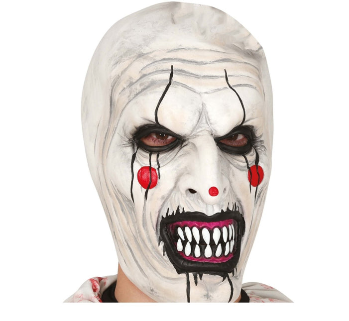 Halloween Masker Wit Clown van Fiestas Guirca koop je bij Partywinkel