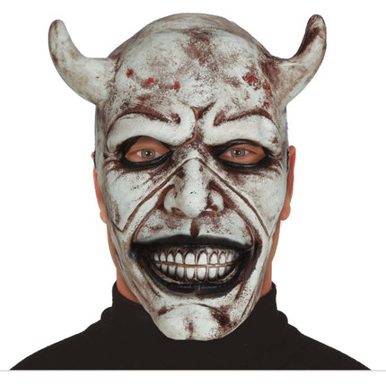 Halloween Masker Wit Duivel van Fiestas Guirca koop je bij Partywinkel