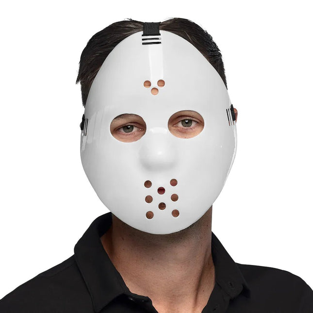 Halloween Masker Wit Hockey van Boland koop je bij Partywinkel