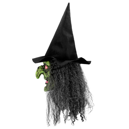 Halloween Masker Zwart Heks van Boland koop je bij Partywinkel