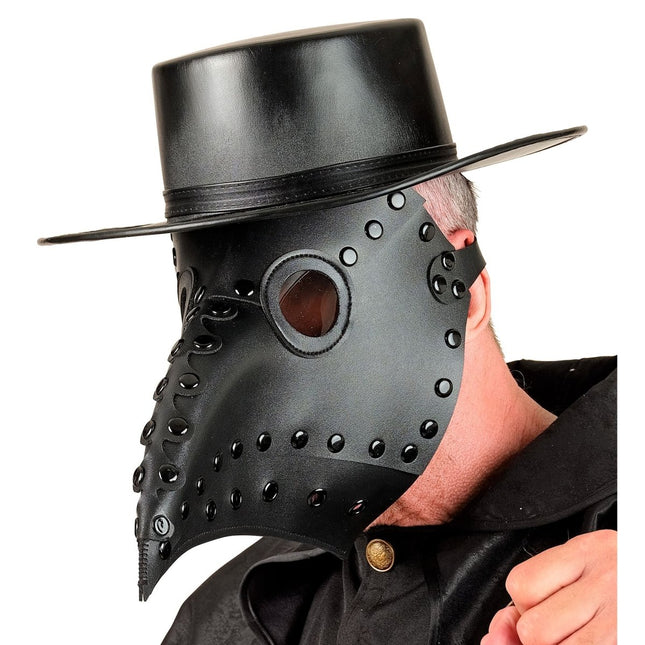 Halloween Masker Zwart Pestdokter van Widmann koop je bij Partywinkel