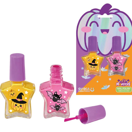 Halloween Nagellak Roze Geel Kind van Fiestas Guirca koop je bij Partywinkel