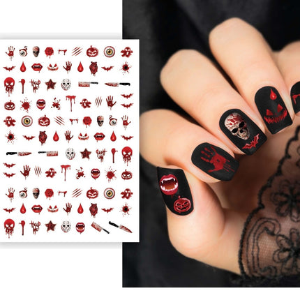 Halloween Nagelstickers Bloederig van Fiestas Guirca koop je bij Partywinkel
