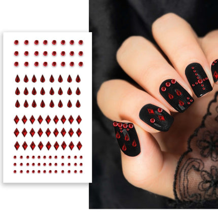 Halloween Nagelstickers Rood van Fiestas Guirca koop je bij Partywinkel