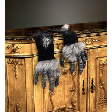 Halloween Nep Hand Monster Met Vacht van Widmann koop je bij Partywinkel