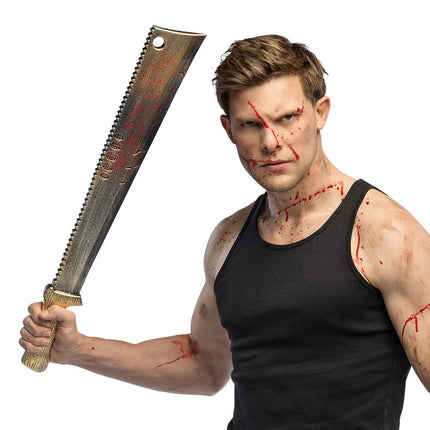Halloween Nep Machete Bloederig 68cm van Boland koop je bij Partywinkel