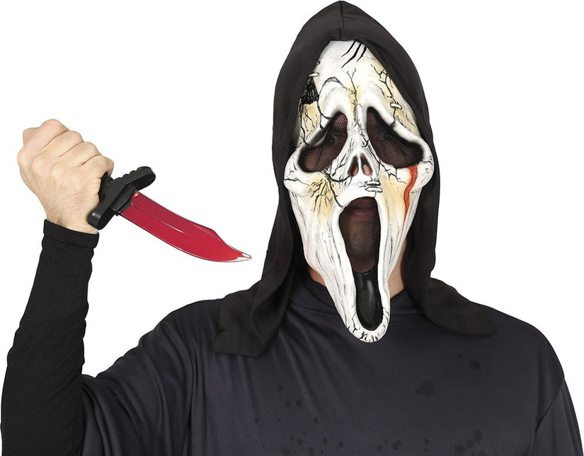 Halloween Nep Mes Bloederig 25cm van Fiestas Guirca koop je bij Partywinkel