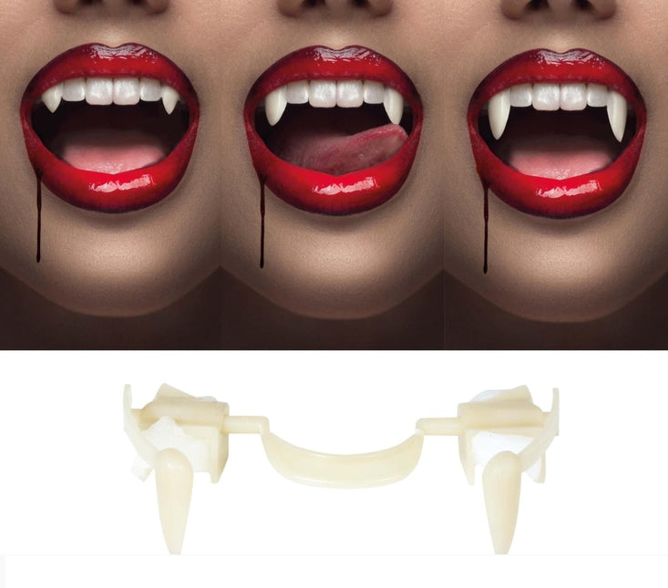 Halloween Nep Tanden Intrekbaar van Fiestas Guirca koop je bij Partywinkel