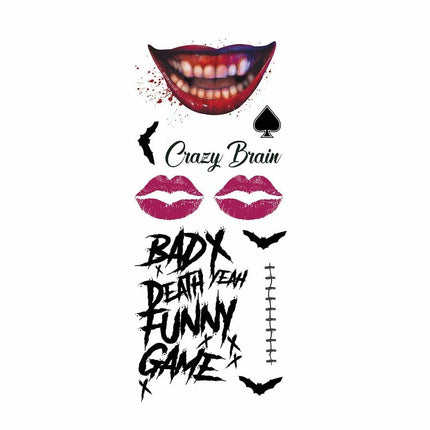 Halloween Nep Tattoos Mr Smile van Fiestas Guirca koop je bij Partywinkel
