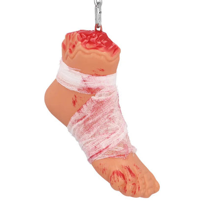 Halloween Nep Voet Aan Ketting 62cm van Boland koop je bij Partywinkel