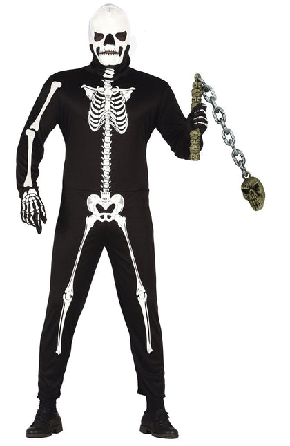 Halloween Nep Wapenstok Schedel Aan Ketting 84cm van Fiestas Guirca koop je bij Partywinkel