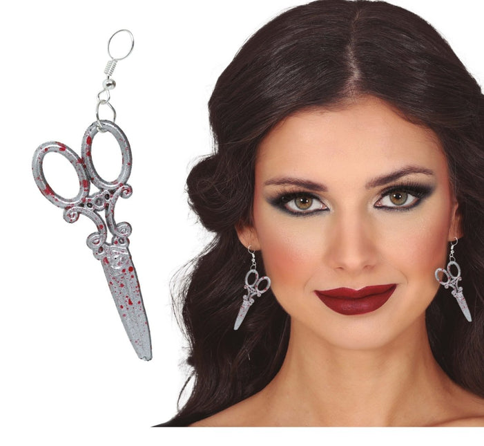 Halloween Oorbellen Schaar van Fiestas Guirca koop je bij Partywinkel