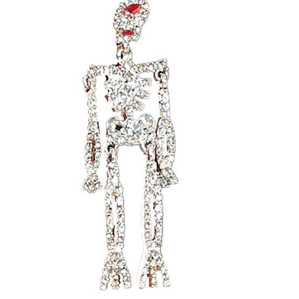 Halloween Oorbellen Skelet 6,5cm van Fiestas Guirca koop je bij Partywinkel