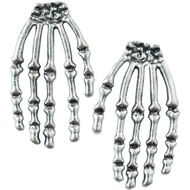 Halloween Oorbellen Skelet Hand van Widmann koop je bij Partywinkel