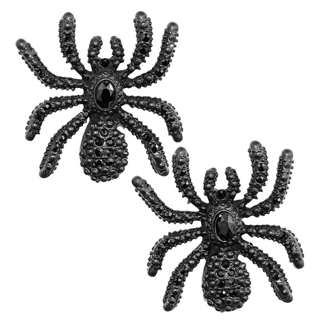 Halloween Oorbellen Spinnen Strass van Widmann koop je bij Partywinkel