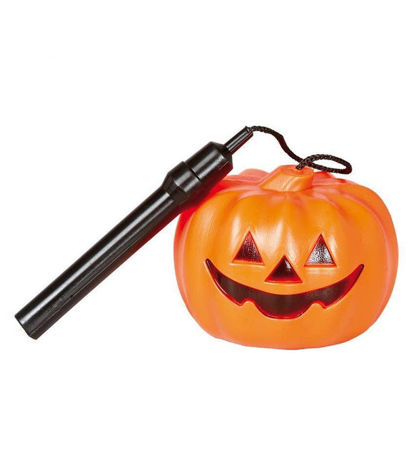 Halloween Pompoen Lampion met Licht 10cm van Fiestas Guirca koop je bij Partywinkel