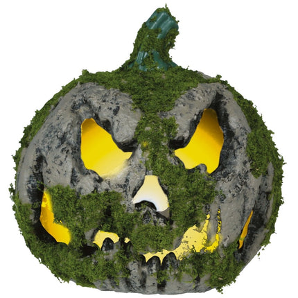 Halloween Pompoen Mos Met Licht 20cm van Fiestas Guirca koop je bij Partywinkel