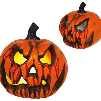 Halloween Pompoen Oranje Horror 20cm van Fiestas Guirca koop je bij Partywinkel