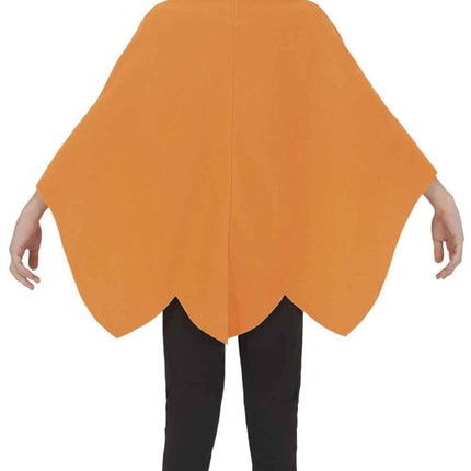 Halloween Poncho Kind Pompoen van Fiestas Guirca koop je bij Partywinkel