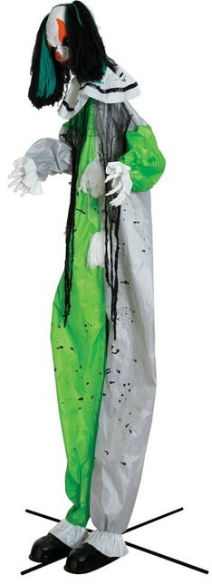 Halloween Pop Clown Met Licht, Geluid En Beweging 2,55m van Fiestas Guirca koop je bij Partywinkel