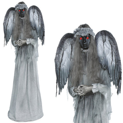 Halloween Pop Dark Angel Met Licht, Geluid En Beweging 1,7m van Fiestas Guirca koop je bij Partywinkel