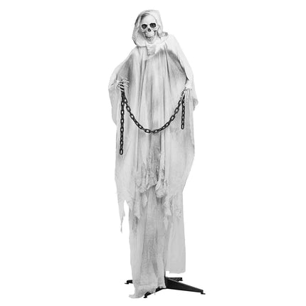 Halloween Pop Geketende Geest 1,9m van Boland koop je bij Partywinkel