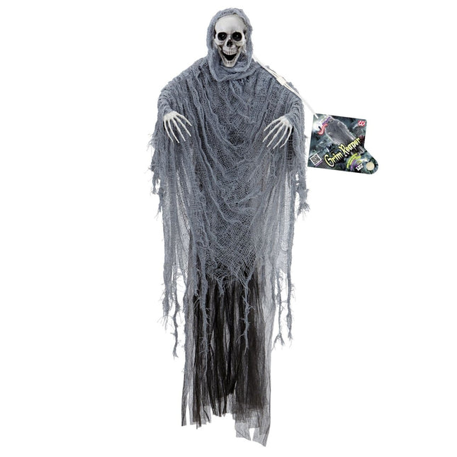 Halloween Pop Grijs Magere Hein Met Geluid, Licht En Beweging van Widmann koop je bij Partywinkel