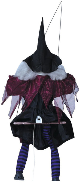 Halloween Pop Heks Op Schommel 1m van Fiestas Guirca koop je bij Partywinkel