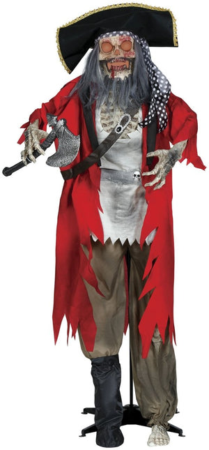 Halloween Pop Piraat Met Licht, Geluid En Beweging 1,9m van Fiestas Guirca koop je bij Partywinkel