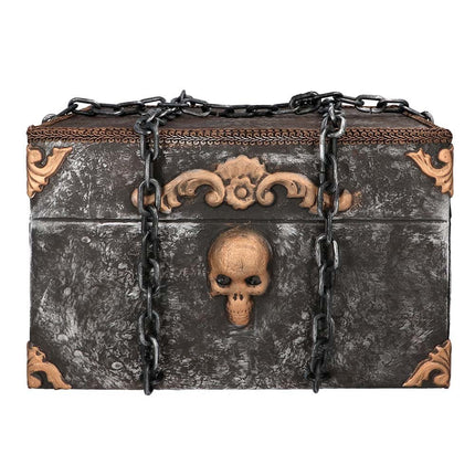 Halloween Pop Piraten Schatkist Met Beweging, Licht en Geluid 50cm van Boland koop je bij Partywinkel