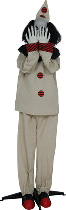 Halloween Pop Scare Clown Met Licht, Geluid En Beweging 1,85m van Fiestas Guirca koop je bij Partywinkel