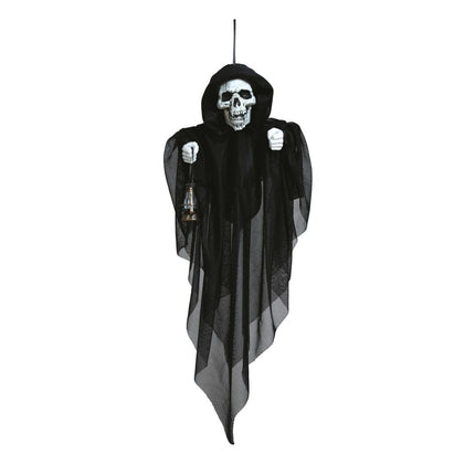 Halloween Pop Skelet Met Lantaarn 50cm van Fiestas Guirca koop je bij Partywinkel