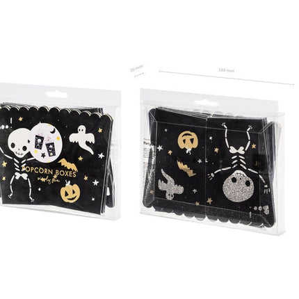 Halloween Popcorn Bakjes 12,5cm 6st van Partydeco koop je bij Partywinkel