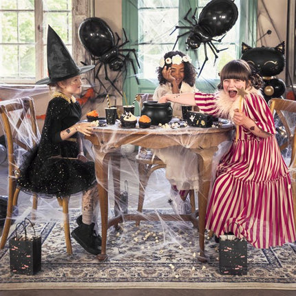 Halloween Popcorn Bakjes 12,5cm 6st van Partydeco koop je bij Partywinkel