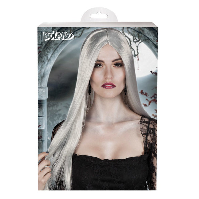 Halloween Pruik Grijs van Boland koop je bij Partywinkel