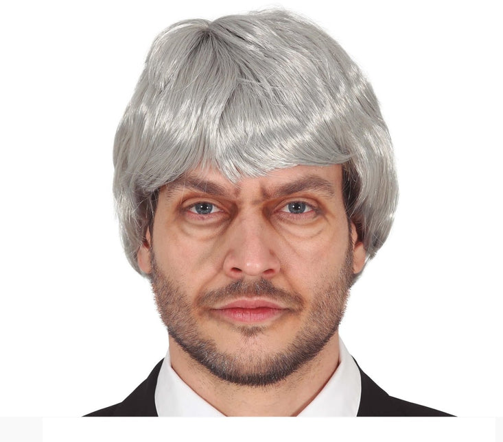 Halloween Pruik Grijs Man van Fiestas Guirca koop je bij Partywinkel