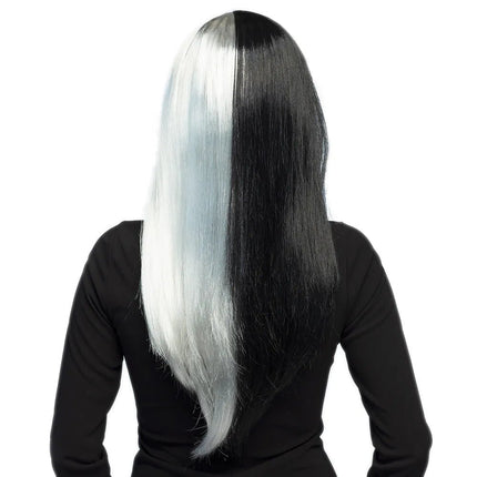 Halloween Pruik Grijs Zwart van Boland koop je bij Partywinkel