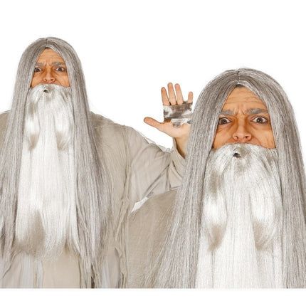 Halloween Pruik Heks Grijs van Fiestas Guirca koop je bij Partywinkel