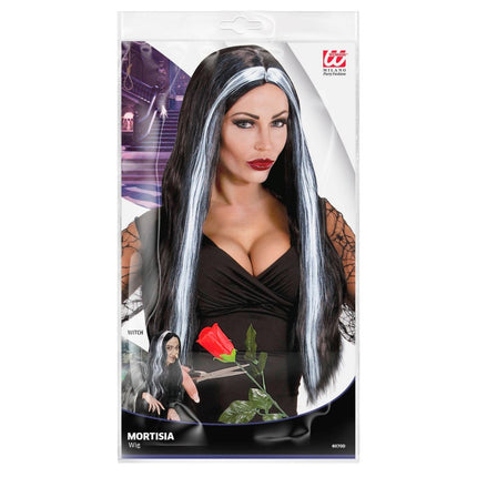 Halloween Pruik Mortisia van Widmann koop je bij Partywinkel