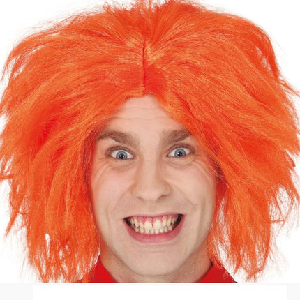 Halloween Pruik Oranje van Fiestas Guirca koop je bij Partywinkel