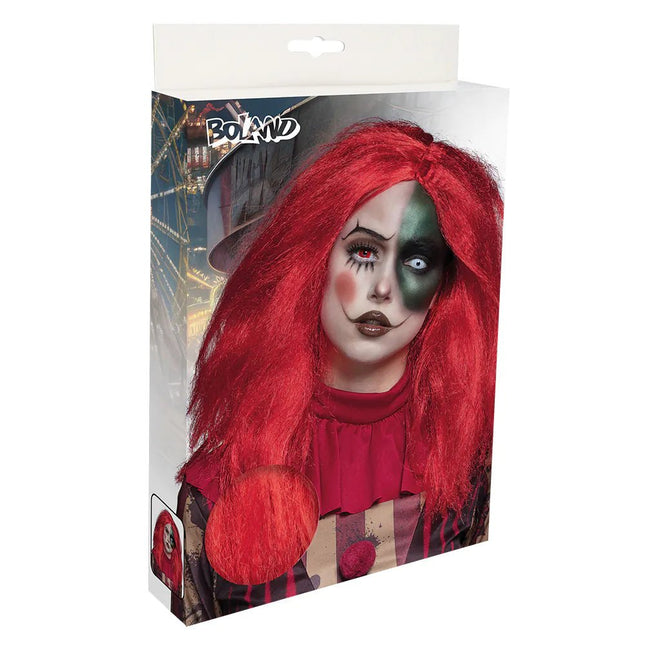 Halloween Pruik Rood van Boland koop je bij Partywinkel