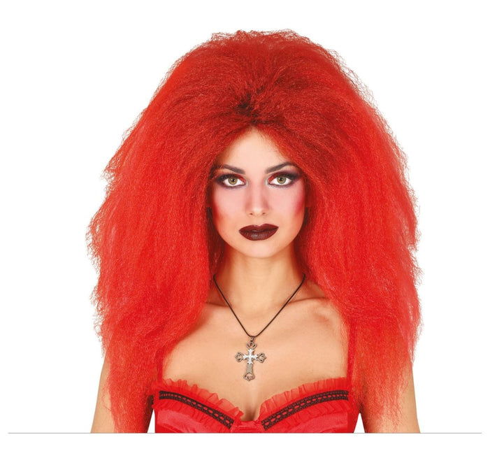 Halloween Pruik Rood Lang Haar van Fiestas Guirca koop je bij Partywinkel