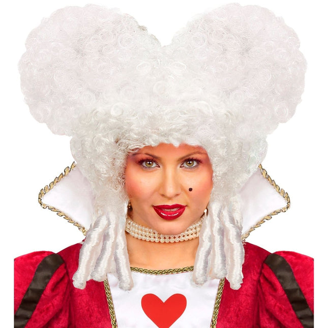 Halloween Pruik Wit Barok van Widmann koop je bij Partywinkel