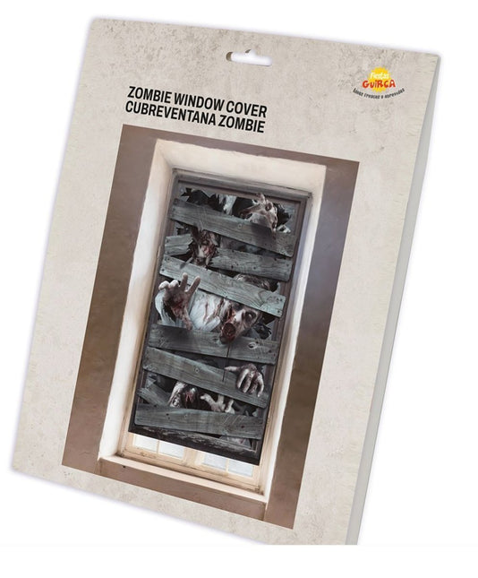 Halloween Raamdecoratie Zombies van Fiestas Guirca koop je bij Partywinkel