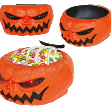 Halloween Schaal Pompoen 25cm van Fiestas Guirca koop je bij Partywinkel