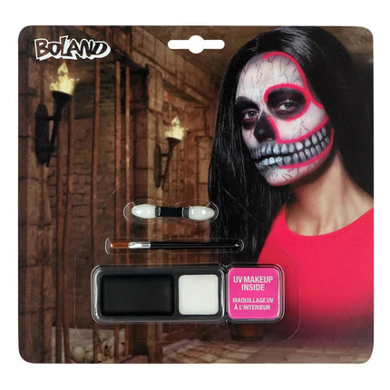 Halloween Schminkset Skelet Uv van Boland koop je bij Partywinkel