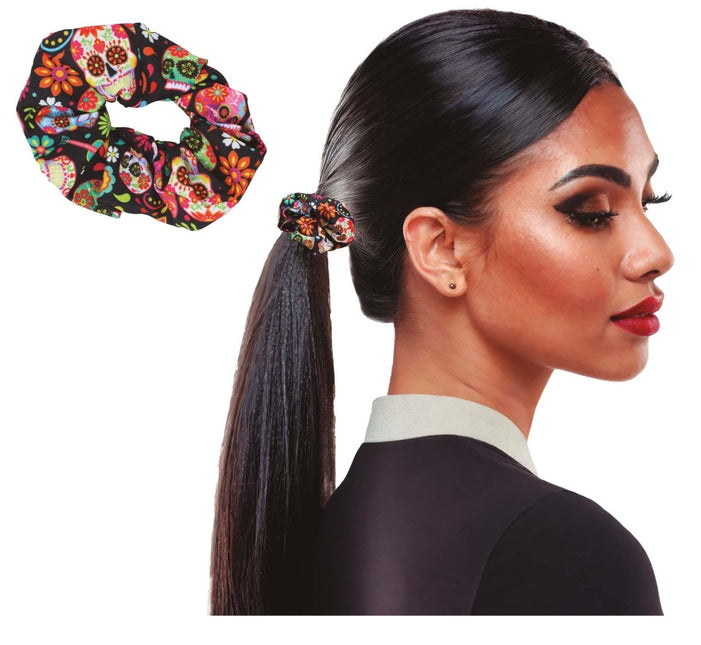 Halloween Scrunchie Catrina van Fiestas Guirca koop je bij Partywinkel