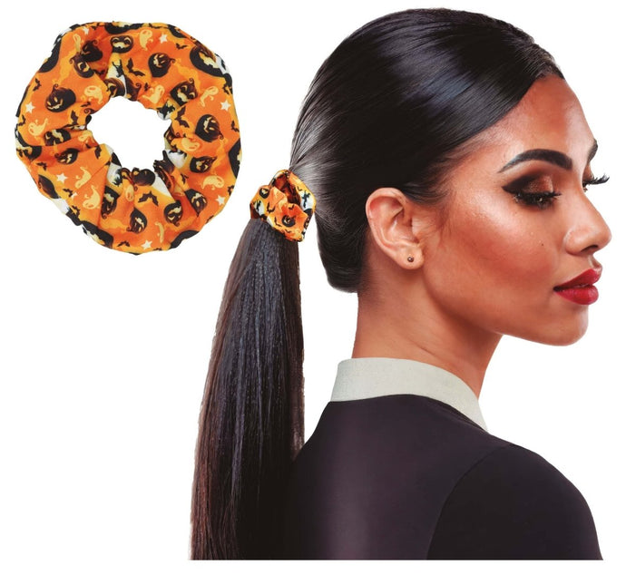 Halloween Scrunchie Pompoen van Fiestas Guirca koop je bij Partywinkel